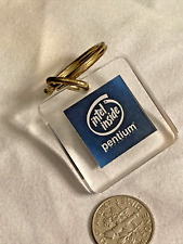 Intel Pentium Lucite Micro Chip Key Ring picture