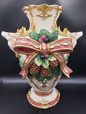 Vintage Fitz and Floyd Florentine Stag Vase Pristine Condition picture