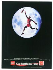 Michael Jordan The Moon 1991 Vintage Coca Cola-Original Print Ad 8.5 x 11