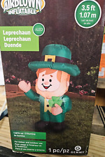 Gemmy 3.5ft Tall St. Pat's Leprechan w/ Clover Inflatable picture