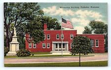 GADSDEN, AL Alabama ~ RECREATION BUILDING for SERVICE MEN c1940s Linen Postcard picture