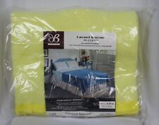 Vtg Bibb Blanket Carousel Supreme 100% Virgin Polyester Yellow 72x90 Sealed MCM picture
