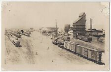 1921 Sapulpa, Oklahoma - REAL PHOTO Railroad Yards,Trains, Industry - Postcard picture