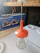 Vintage Federal Housewares Whisk Beater Mixer Glass Jar Orange Top picture