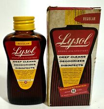 LYSOL Vintage Antique Concentrated Regular Deodorizing Disinfect Cleanser w Box picture