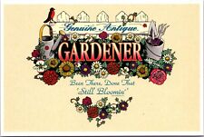 Postcard Unused Genuine Antique Gardener Been There Done That still Blooming [aj picture