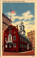 Postcard Old State House Built 1713 Boston Mass [bx] picture