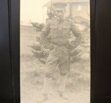 WWI Era Fort Greble US Army Soldier Photo RPPC Postcard Jamestown Rhode RI picture