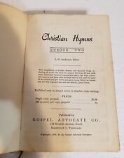 Christian Hymns Number Two - Hardcover - 1948 - Sanderson - Gospel Advocate Hymn picture