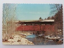 Vintage Postcard Covered Bridge Cogan House Buckhorn Days Bridge Whitepine A2989 picture