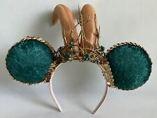 Disney Marvel Loki Mickey / Minnie Ears Headband Green Gold One Size picture