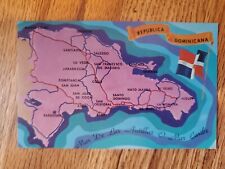 Republica Dominicana [Dominican Republic] map (Dukane Press Hollywood FLA) 1980s picture