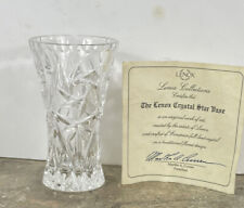 LENOX Small Crystal Vase 4 inch Star Bud Pattern picture