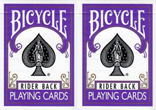 2 Decks of Bicycle Purple Rider Back Playing Cards - Limited Edition picture