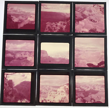9 Diff 1950s Grand Canyon Landscape Glass Plate Photo Slide Magic Lantern picture