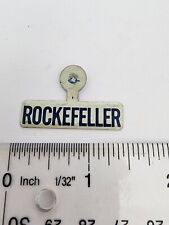 Vintage Rockefeller Foldover Political Metal Fold Tab Lapel Button picture