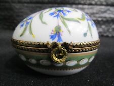Limoges Ancienne Manufacture Royale France - Egg Shape Trinket Box picture