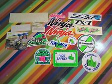 vtg 1980s 1990s Motocross sticker - Kawasaki Team Green + picture