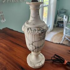Vintage Neoclassical Italian Carved Marble / Alabaster Table Lamp picture