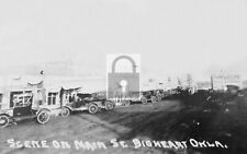 Main Street View Bigheart Barnsdall Oklahoma OK Reprint Postcard picture