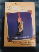 Fashion Afoot Victorian Shoe 3rd in Series Hallmark Ornament 2002 picture
