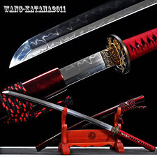 Double Hamon High Hardness Katana Clay Tempered T10 Steel Japanese Sharp Sword picture