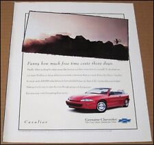 1997 Chevrolet Cavalier Print Ad Car Automobile Advertisement Chevy 10