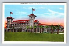 Savannah GA-Georgia, Tybee Hotel, Savannah Beach, Antique, Vintage Postcard picture