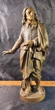 Antique Bronzed Spelter Statue of Poet John Milton *Rare *Hard To Find  picture