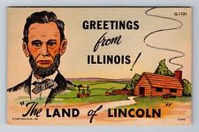IL-Illinois, General Greetings, Antique Vintage Souvenir Postcard picture