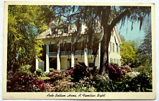 Ante-Bellum Home Exterior Columbia Louisiana LA Landscape Vintage Postcard picture