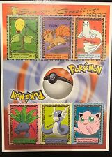 Grenada Grenadines- 2001 Season's Greetings Pokemon Stamp -Sheetlet of 6 SC#2284 picture