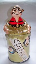 RARE SHIRLEY CORL POPEYE IN SPINACH CAN COOKIE JAR picture