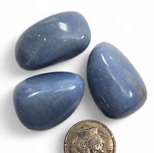 Angelite Crystal Polished Stones Peru 31.1 grams 3 Piece Lot picture