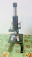 Vintage Bausch & Lomb Microscope with 3 objective lenses picture
