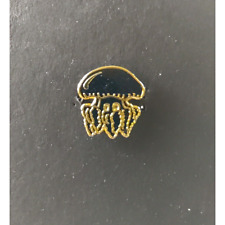 Jelly Fish Black Gold Color Metal Enamel Hat Lapel Pinback Pin Enamel Ocean picture