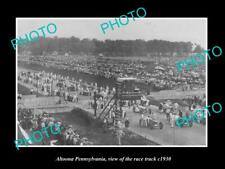 OLD 8x6 HISTORIC PHOTO ALTOONA PENNSYLVANIA THE MOTOR RACING TRACK c1930 picture