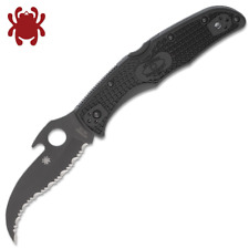 Spyderco Matriarch 2 Black VG-10 Serrated Blade with Wave Black FRN C12SBBK2W picture