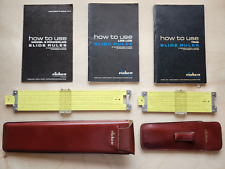 Collectors Set. Pickett N3-ES & N3P-ES Slide Rules, User Manuals, Leather Cases picture