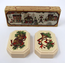 Avon Country Christmas Decal Soaps Fragrant 3 Ounces Each Vintage 1982 Box picture