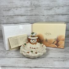 Lenox Occasions Scarecrow Candy Dish #638682 Halloween Thanksgiving Fall Decor picture