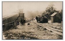 RPPC Barge Ship MORRIS CANAL PLANE NJ New Jersey Vintage Real Photo Postcard picture