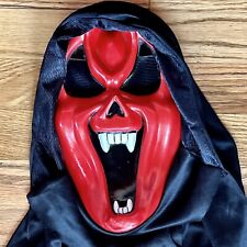 RARE Red Devil Scream Ghost Face Mask Fun World Easter Unlimited picture