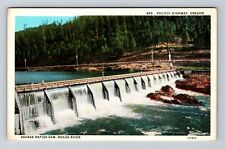 OR-Oregon, Pacific Highway, Savage Rapids Dam, Rogue River, Vintage Postcard picture