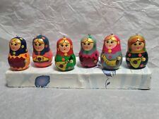 6 Nesting Doll Ornaments New picture