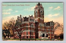 Topeka KS-Kansas, Shawnee County Courthouse Vintage Souvenir Postcard picture