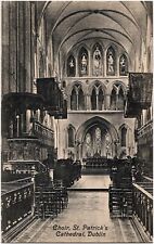 Choir St. Patrick's Cathedral Dublin Ireland 1907 Postcard Irish Church Photo picture