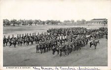 WORLD WAR I WWI VINTAGE POSTCARD TROOP OF US CAVALRY 080723 S picture