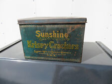 Vintage Sunshine Krispy Crackers Loose Wiles Biscuit Co Tin Box picture