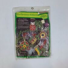 Vintage 1970s Paragon Holiday Delights Felt Ornament Kit 6264 NEW Sealed picture